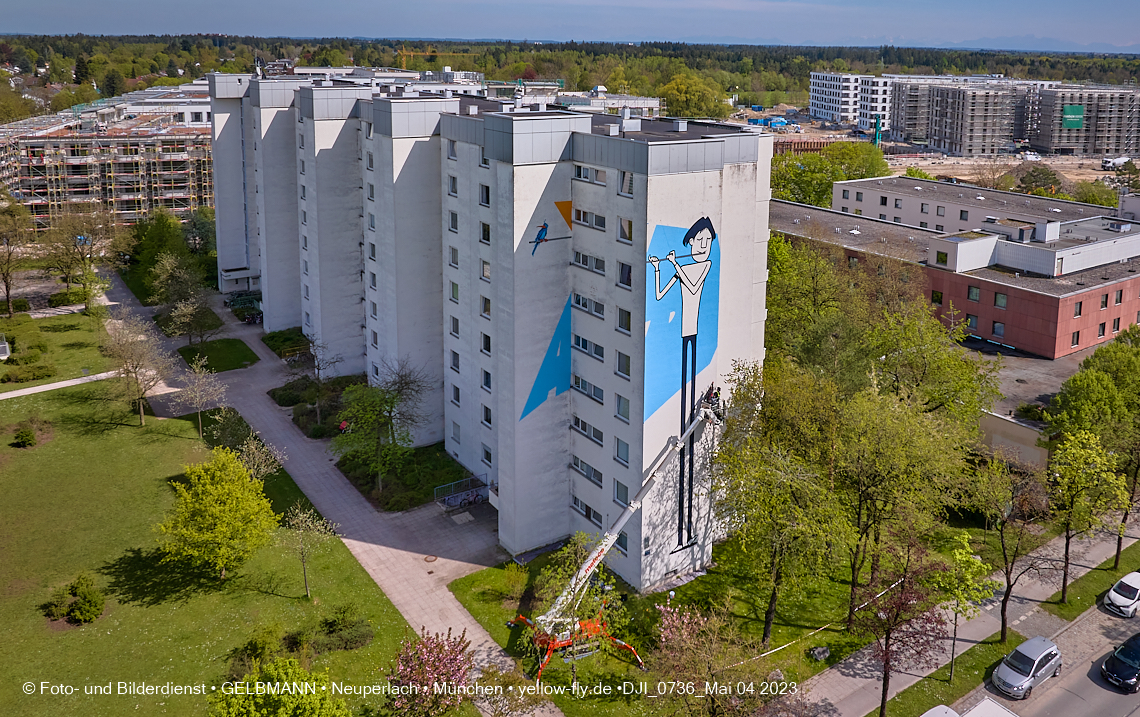 04.05.2023 - Graffiti am Karl-Marx-Ring 75 in Neuperlach